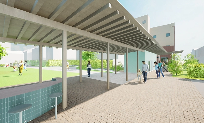 つしまクロスの施設の様子